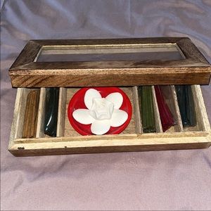 Wooden incense gift set